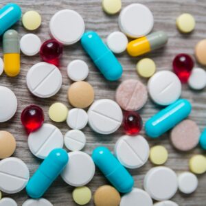 lot of colorful medication and pills
